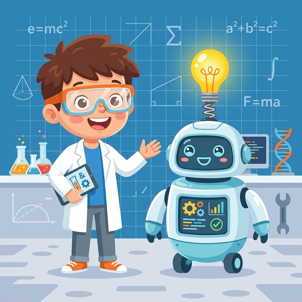 STEM Eğitim İllüstrasyonu